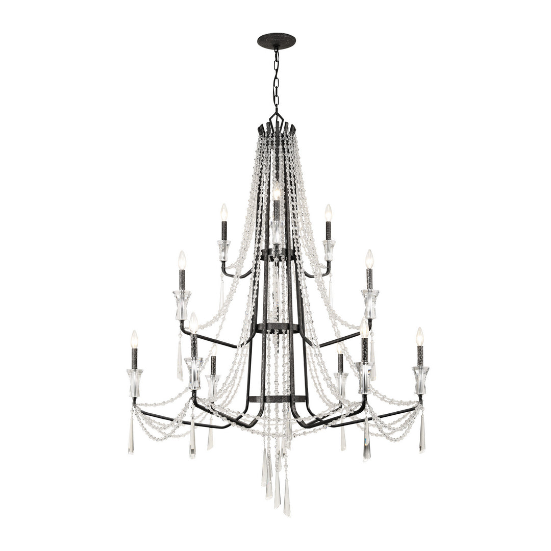 Varaluz Barcelona 270C12OX Chandelier Light - Onyx