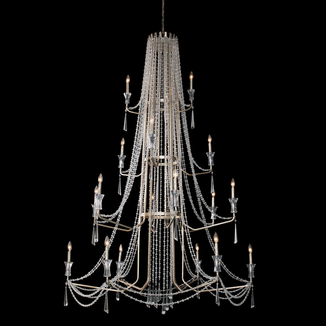 Varaluz Barcelona 270C18TR Chandelier Light - Transcend Silver