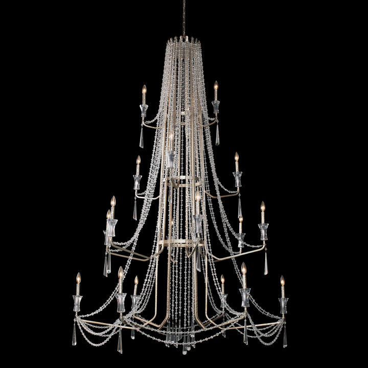 Varaluz Barcelona 270C18TR Chandelier Light - Transcend Silver