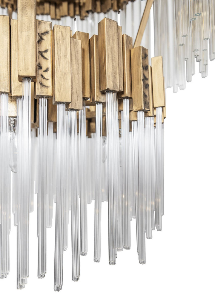 Varaluz Matrix 309C14HG Chandelier Light - Havana Gold
