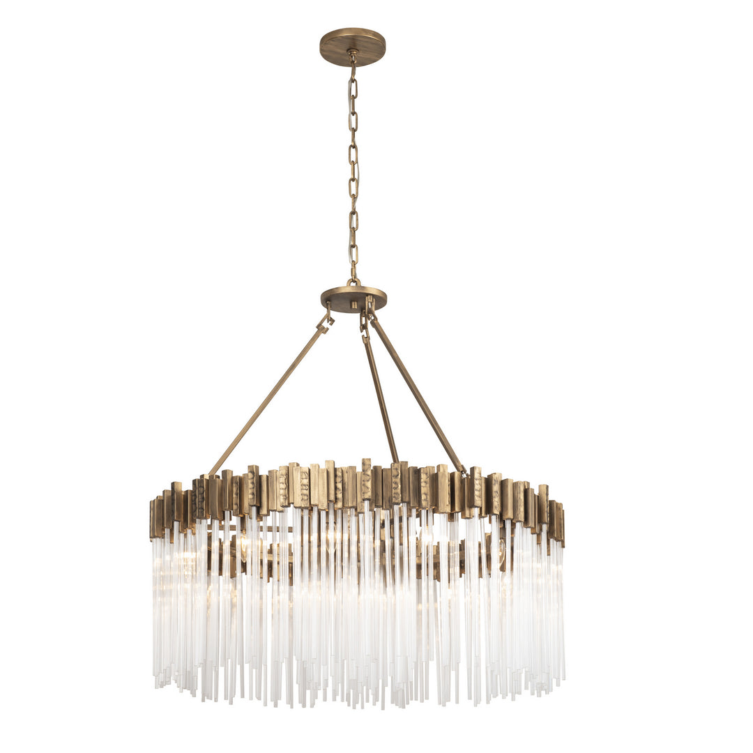 Varaluz Matrix 309P12HG Chandelier Light - Havana Gold