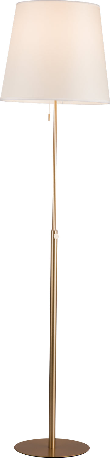 Pageone Lighting PF050006-BC/WH Vera One Light Floor Lamp Lamp Gold, Champ, Gld Leaf