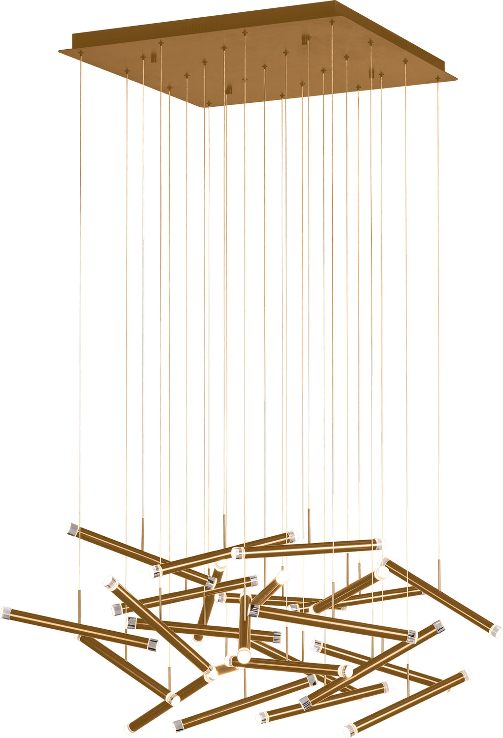 PageOne Seesaw PP020236-BC Chandelier Light - Brushed Champagne
