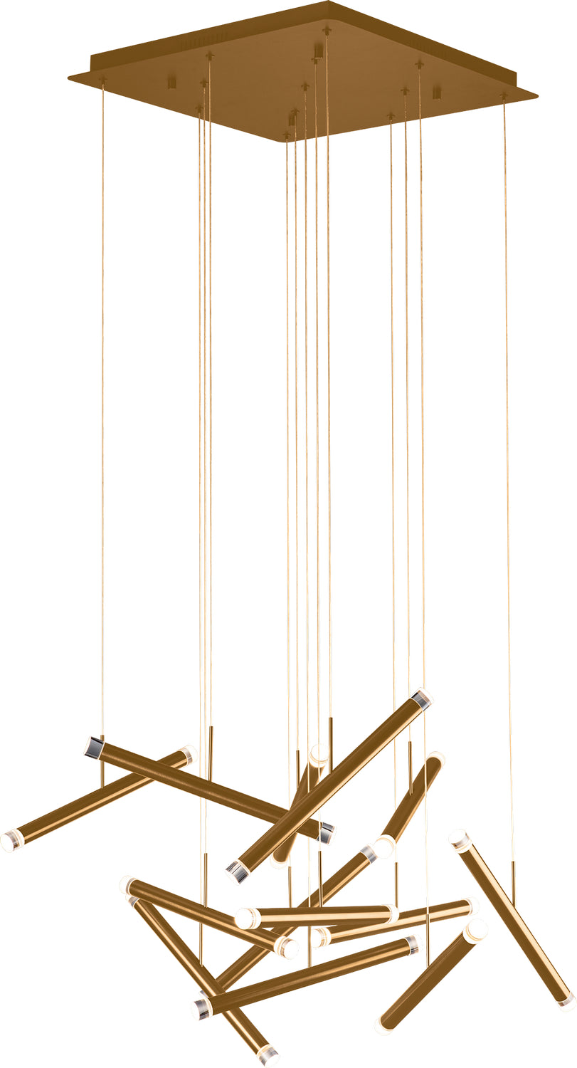 PageOne Seesaw PP020237-BC Chandelier Light - Brushed Champagne