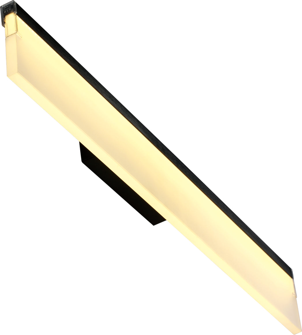 PageOne Lange PW030002-BBK Bath Vanity Light 24 in. wide - Satin Brushed Black