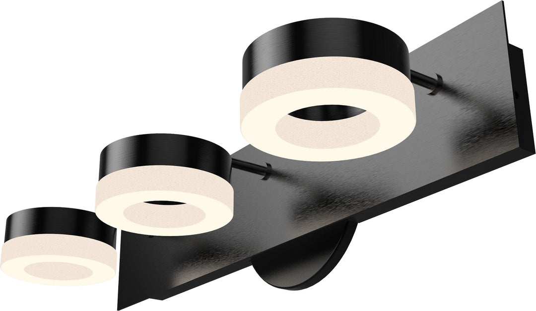 PageOne Variety PW131039-SDG Bath Vanity Light 16 in. wide - Satin Dark Gray