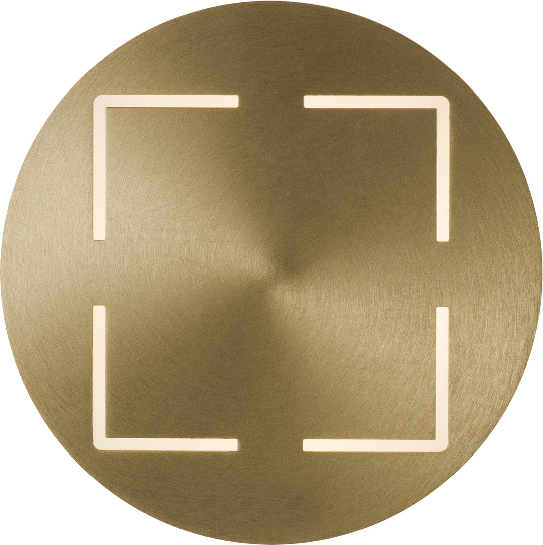 PageOne Shield PW131138-BC Wall Light - Brushed Champagne