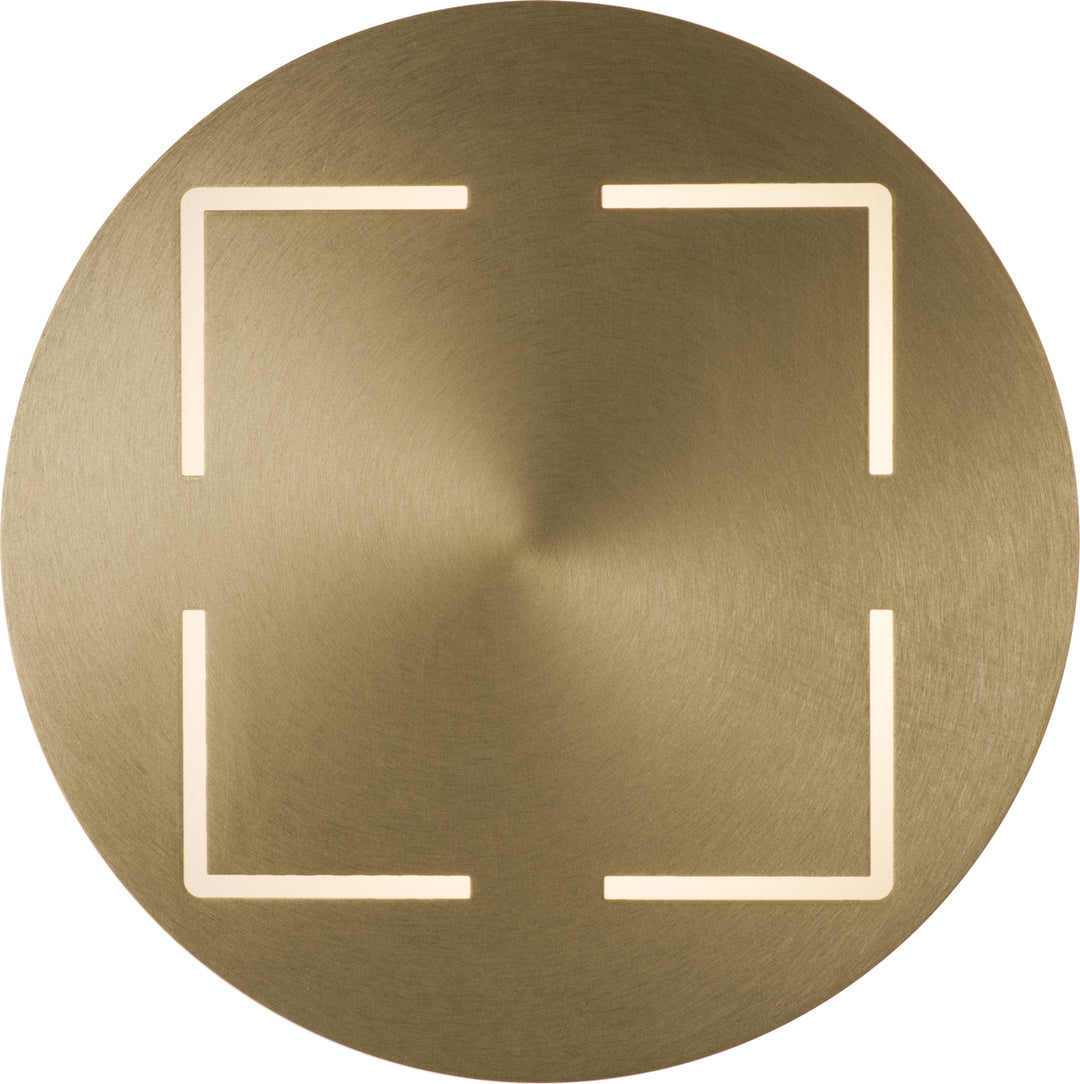 PageOne Shield PW131139-BC Wall Light - Brushed Champagne