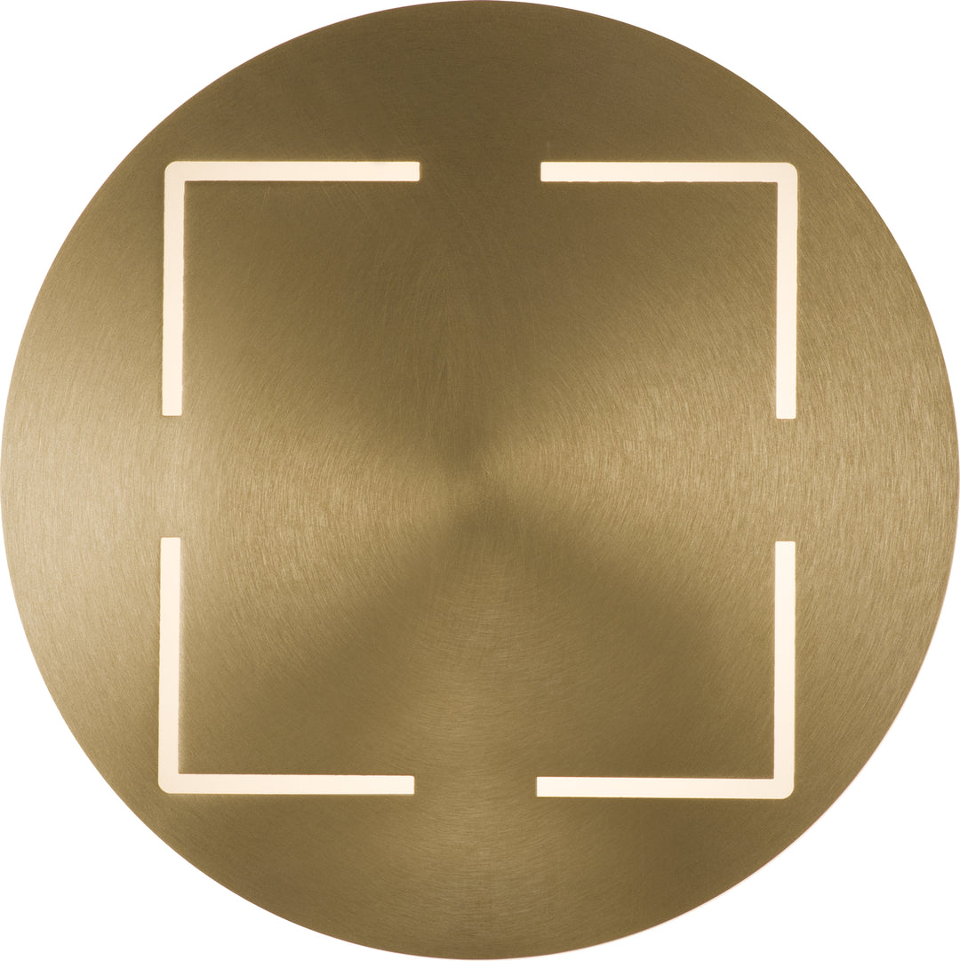 PageOne Shield PW131140-BC Wall Light - Brushed Champagne
