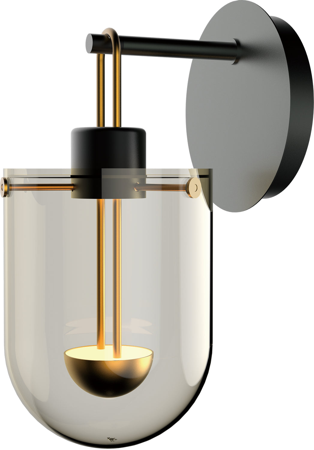 PageOne Century PW131268-SDG/SBN Wall Light - Satin Dark Gray