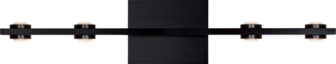 PageOne Aurora PW131319-SBB Bath Vanity Light 25 in. wide - Satin Brushed Black