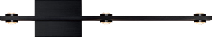 PageOne Aurora PW131320-SBB Bath Vanity Light 27 in. wide - Satin Brushed Black