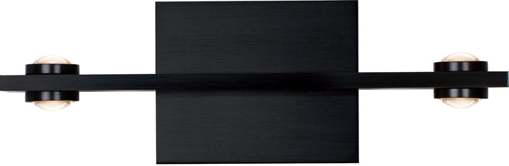 PageOne Aurora PW131321-SBB Bath Vanity Light 15 in. wide - Satin Brushed Black