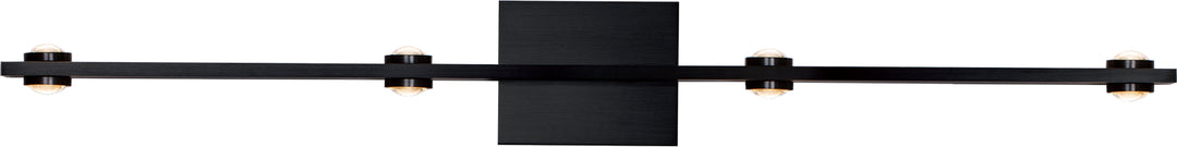 PageOne Aurora PW131322-SBB Bath Vanity Light 39 in. wide - Satin Brushed Black