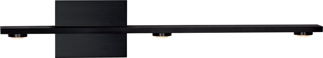 PageOne Aurora PW131326-SBB Bath Vanity Light 27 in. wide - Satin Brushed Black