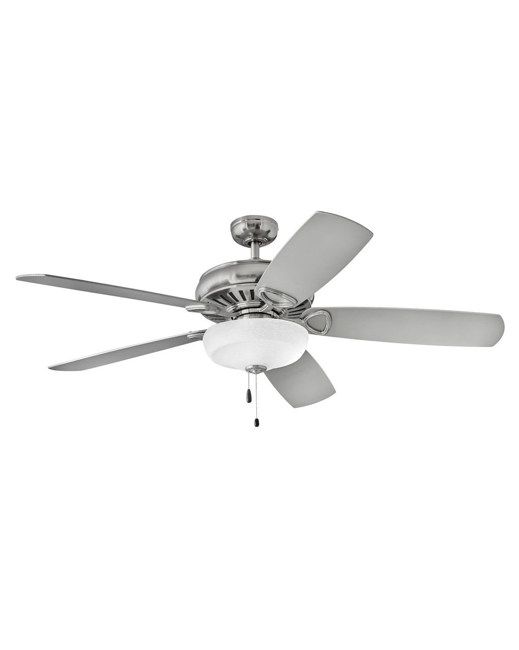 Hinkley Gladiator Illuminated 900460FBN-LID Ceiling Fan 60 - Brushed Nickel, Dark Walnut, Silver/