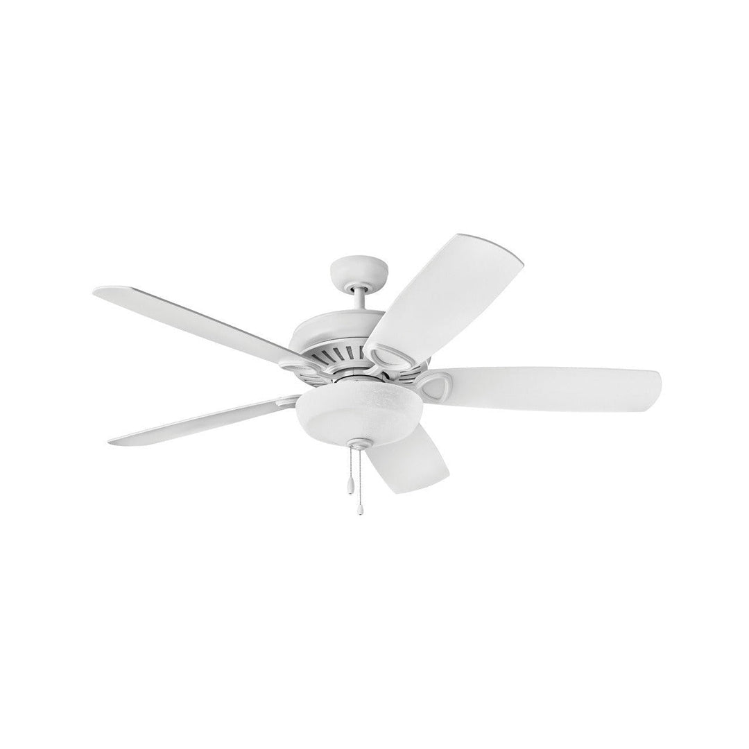 Hinkley Gladiator Illuminated 900460FCW-LID Ceiling Fan 60 - Chalk White, Chalk White, Weathered Wood/