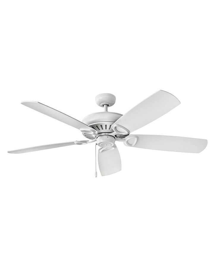 Hinkley Gladiator 900460FCW-NID Ceiling Fan 60 - Chalk White, Chalk White, Weathered Wood/