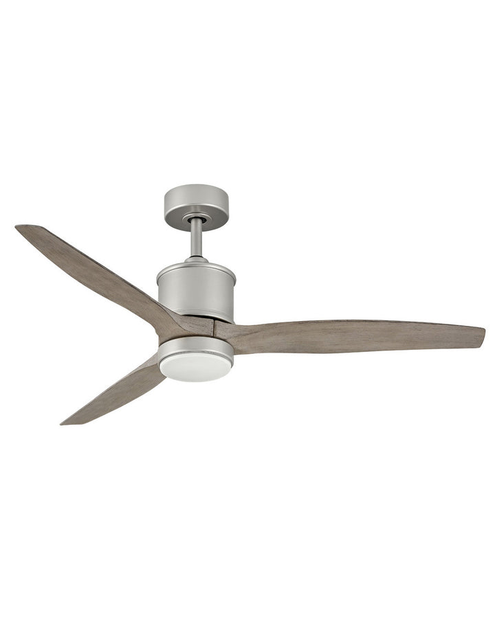 Hinkley Hover 900752FBN-LWD Ceiling Fan 52 - Brushed Nickel, Weathered Wood/