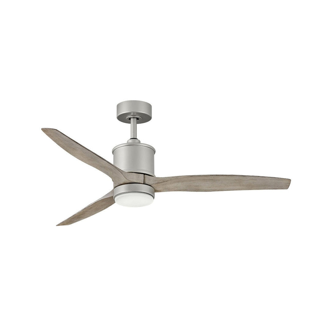 Hinkley Hover 900760FBN-LWD Ceiling Fan 60 - Brushed Nickel, Weathered Wood/