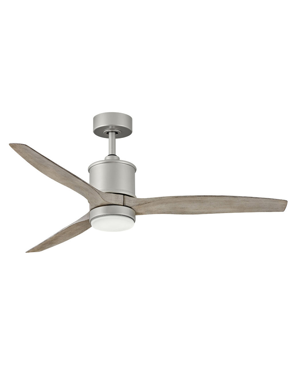 Hinkley Hover 900760FBN-LWD Ceiling Fan 60 - Brushed Nickel, Weathered Wood/