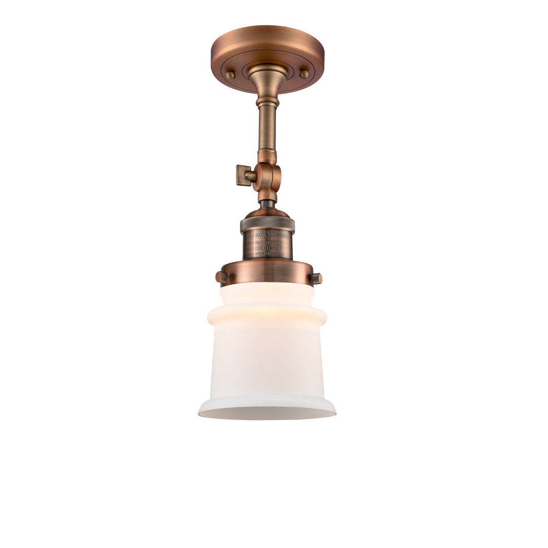 Innovations Franklin Restoration 201F-AC-G181S Ceiling Light - Antique Copper
