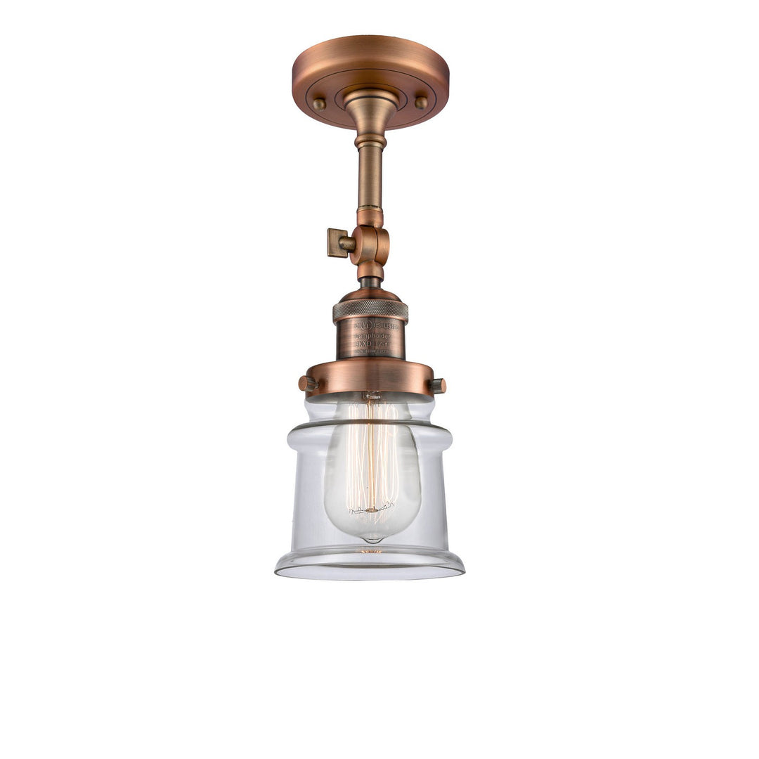 Innovations Franklin Restoration 201F-AC-G182S-LED Ceiling Light - Antique Copper