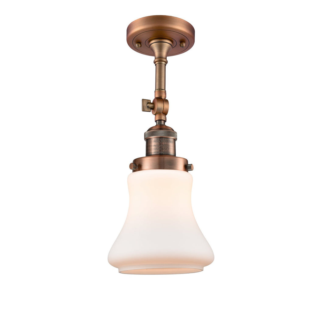 Innovations Franklin Restoration 201F-AC-G191-LED Ceiling Light - Antique Copper