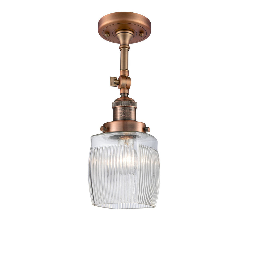 Innovations Franklin Restoration 201F-AC-G302 Ceiling Light - Antique Copper