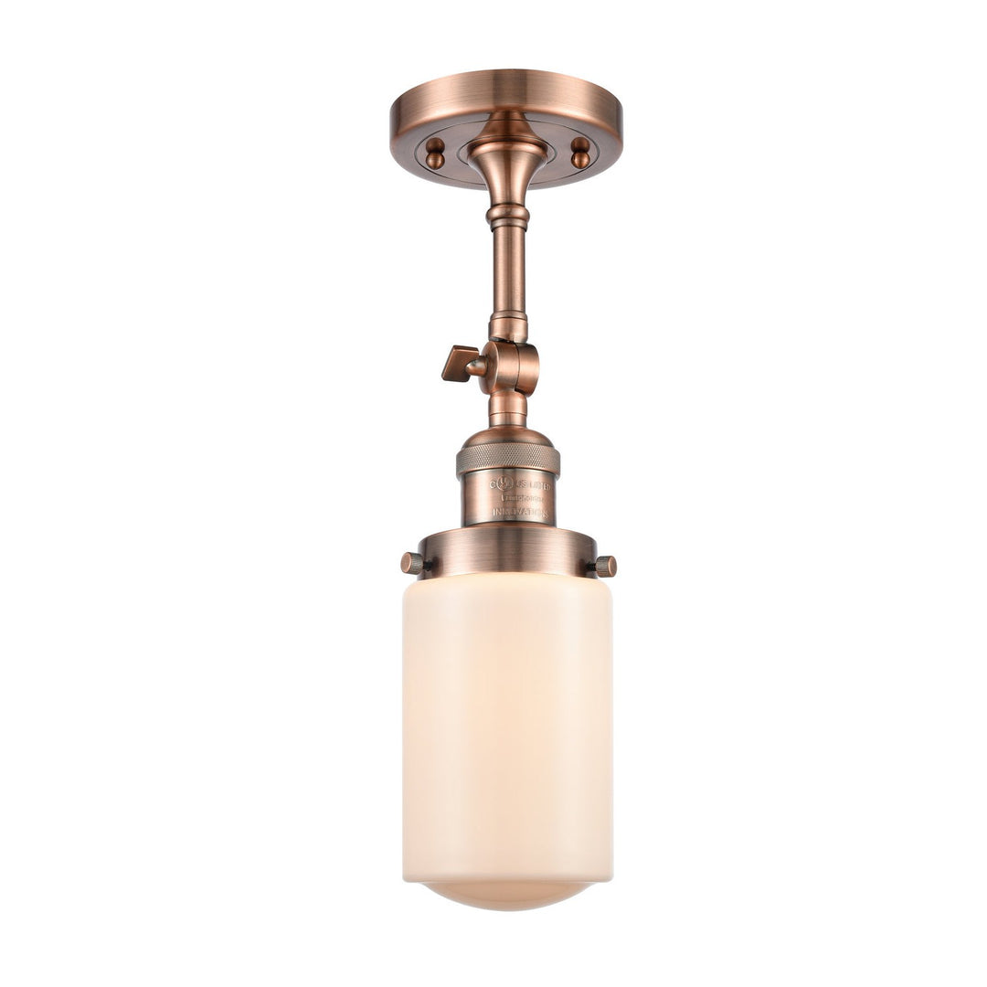 Innovations Franklin Restoration 201F-AC-G311 Ceiling Light - Antique Copper