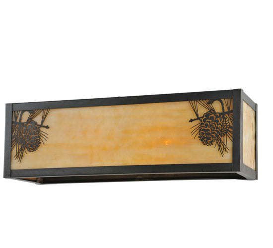 Meyda Tiffany Winter Pine 100804 Wall Light - Craftsman Brown