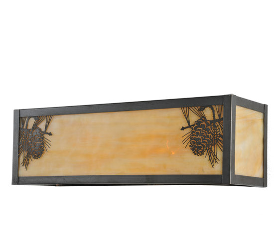 Meyda Tiffany Winter Pine 100804 Wall Light - Craftsman Brown