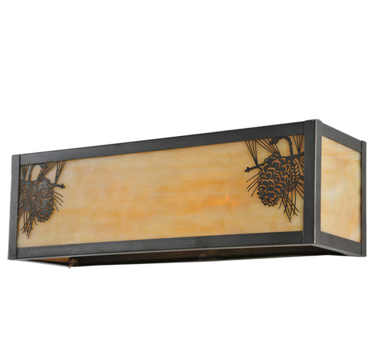 Meyda Tiffany Winter Pine 100804 Wall Light - Craftsman Brown