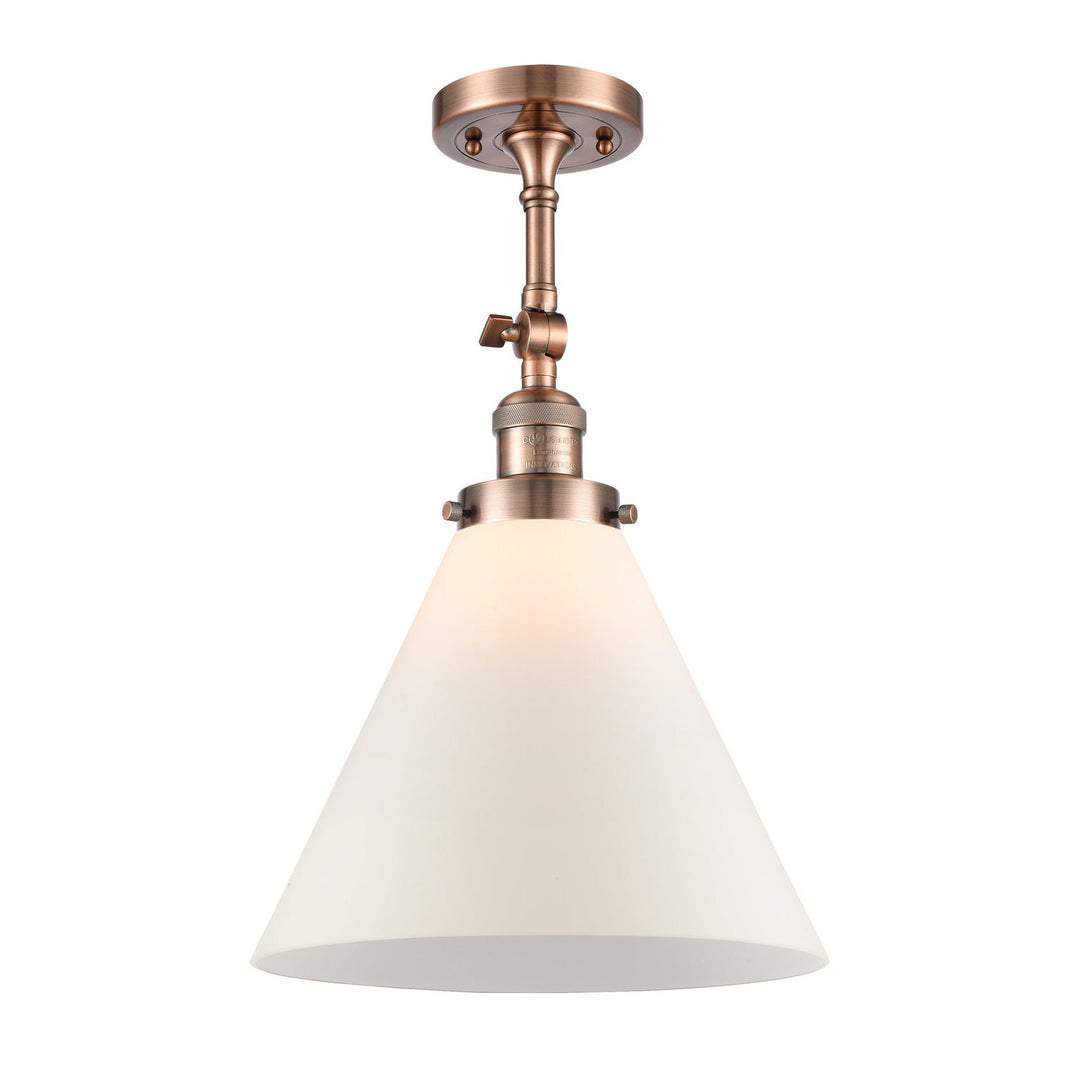 Innovations Franklin Restoration 201F-AC-G41-L Ceiling Light - Antique Copper