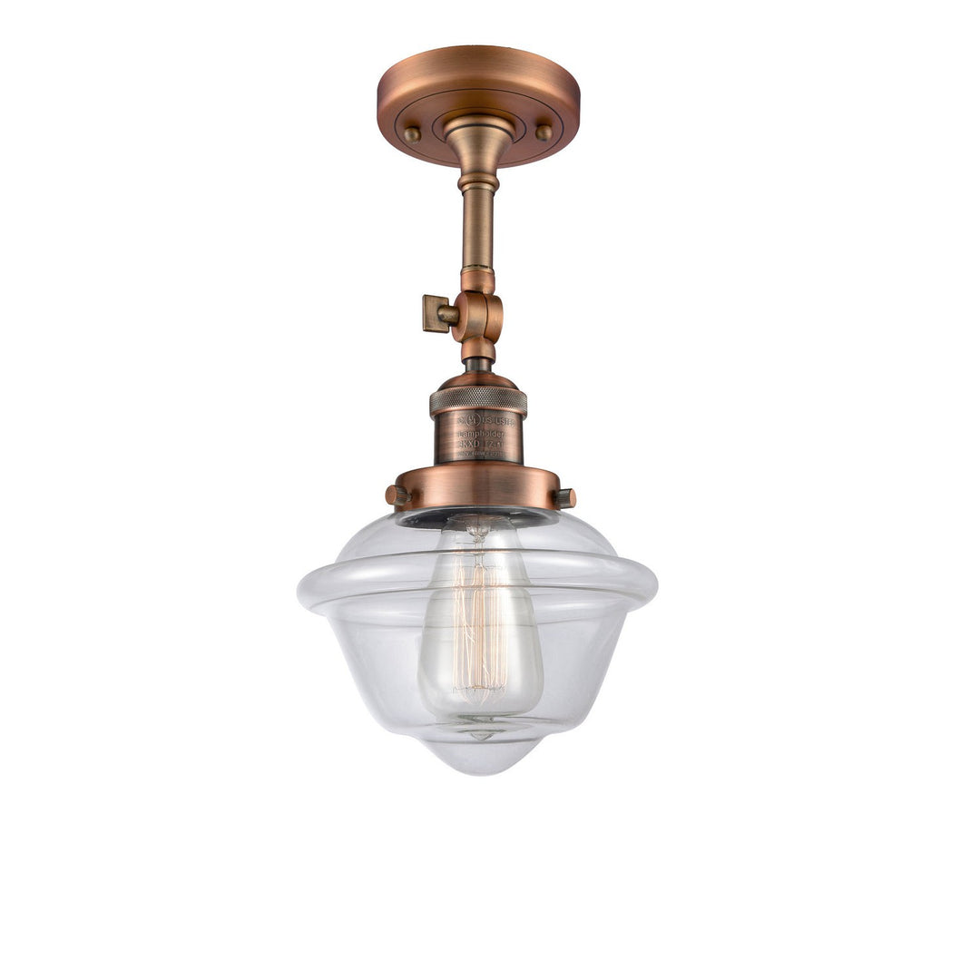 Innovations Franklin Restoration 201F-AC-G532 Ceiling Light - Antique Copper