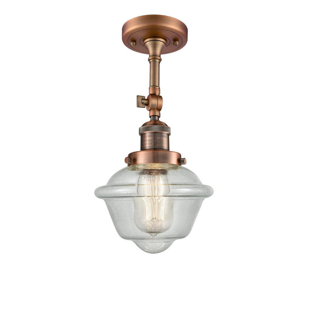 Innovations Franklin Restoration 201F-AC-G534 Ceiling Light - Antique Copper