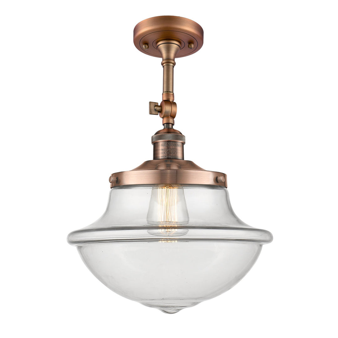 Innovations Franklin Restoration 201F-AC-G542 Ceiling Light - Antique Copper