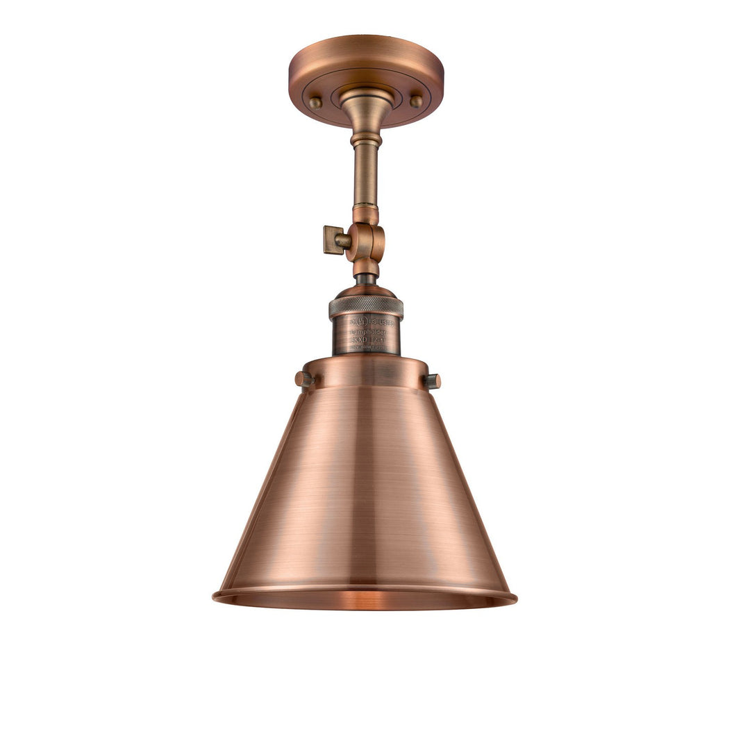 Innovations Franklin Restoration 201F-AC-M13-AC-LED Ceiling Light - Antique Copper