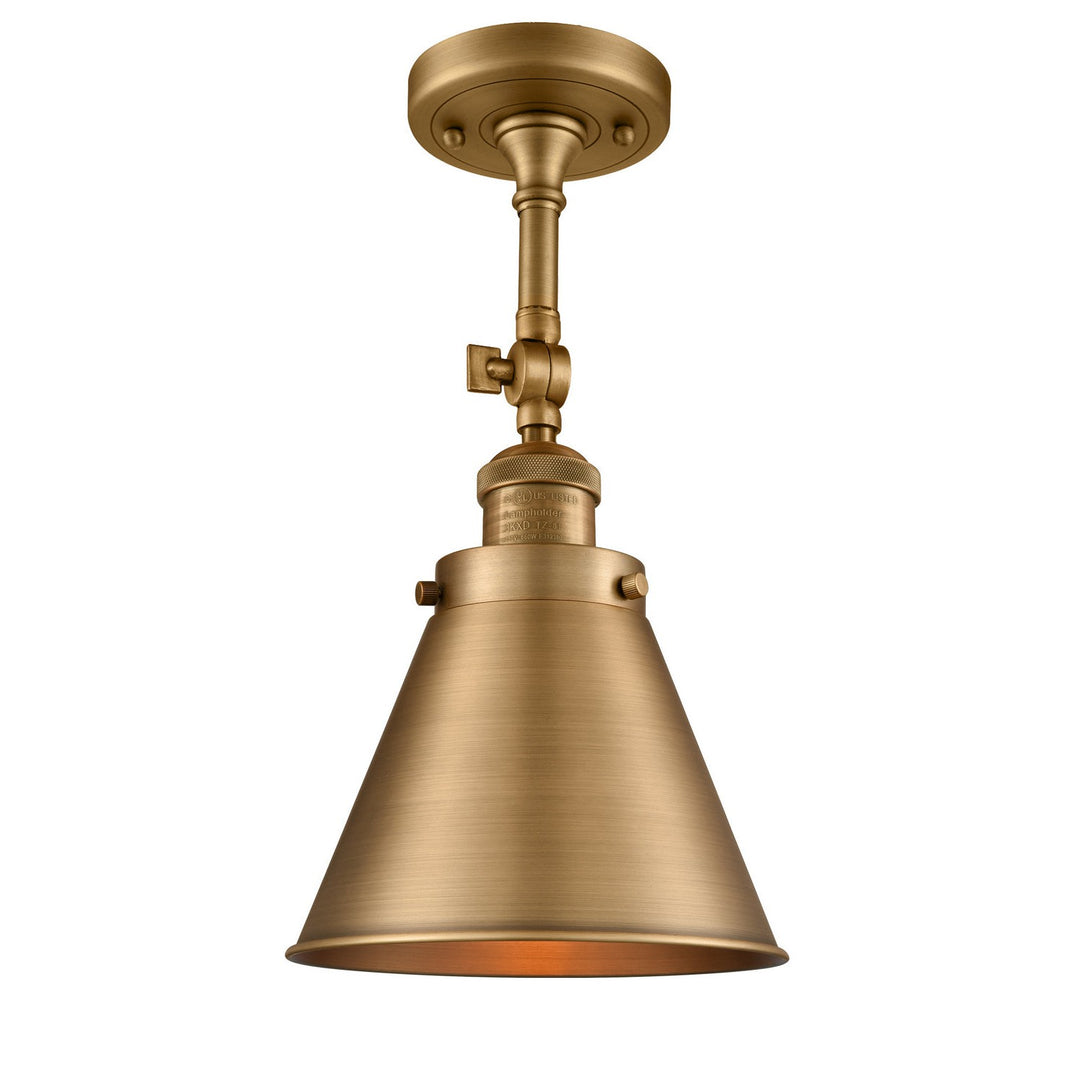 Innovations Franklin Restoration 201F-BB-M13-BB Ceiling Light - Brushed Brass