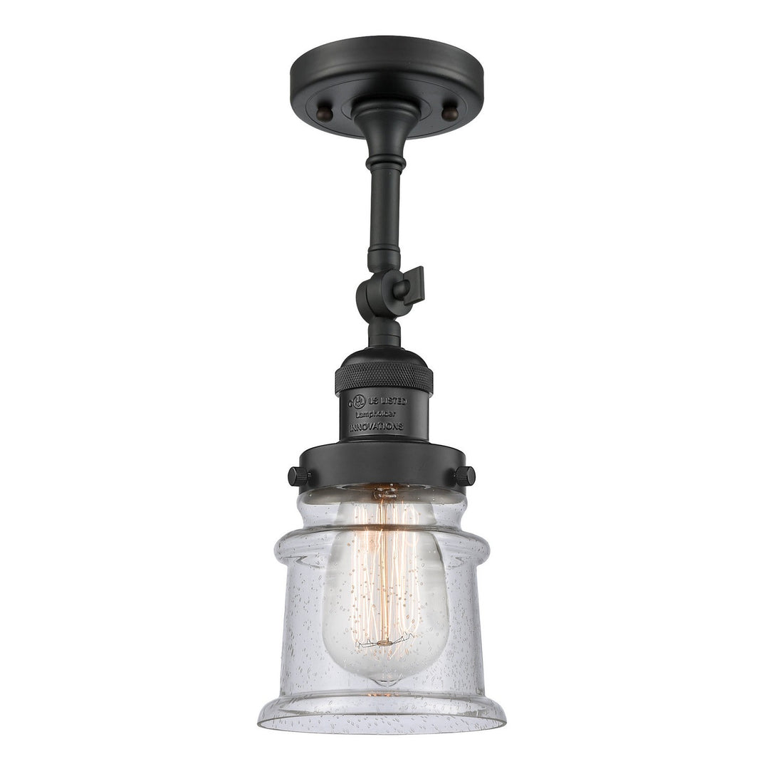 Innovations Franklin Restoration 201F-BK-G184S-LED Ceiling Light - Matte Black