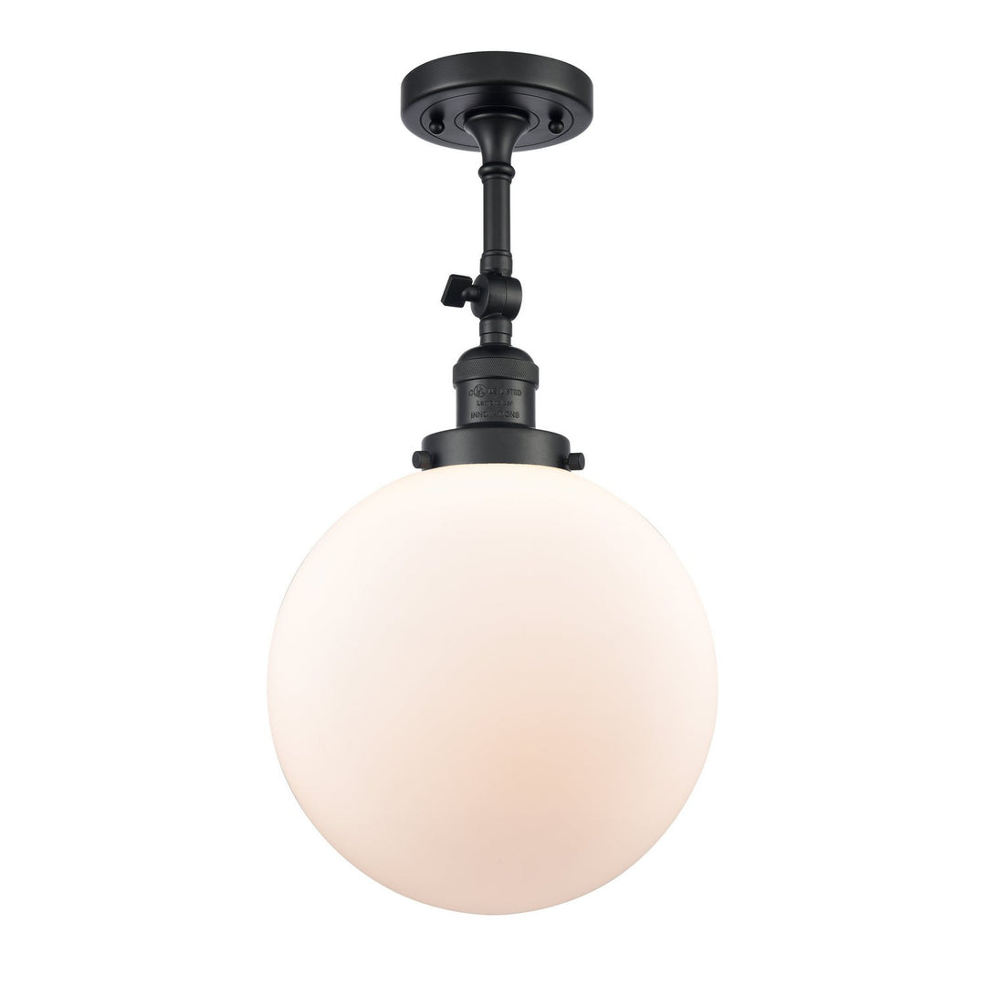 Innovations Franklin Restoration 201F-BK-G201-10 Ceiling Light - Matte Black