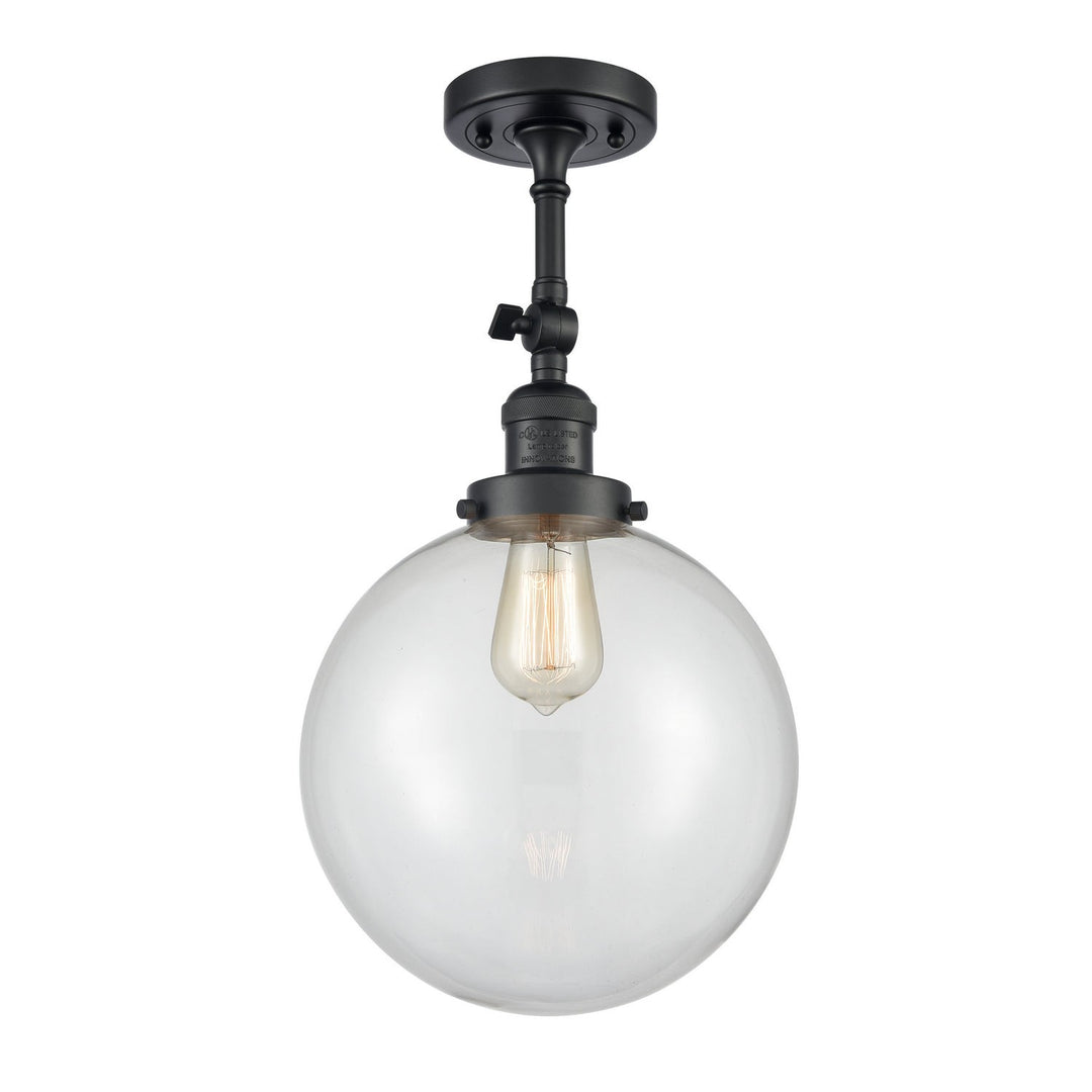 Innovations Franklin Restoration 201F-BK-G202-10 Ceiling Light - Matte Black