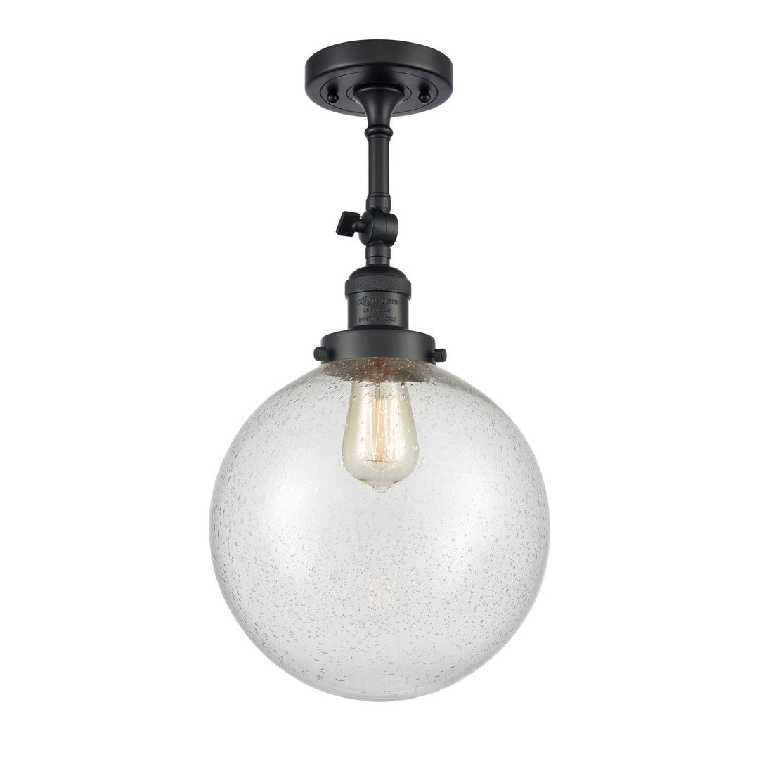 Innovations Franklin Restoration 201F-BK-G204-10 Ceiling Light - Matte Black