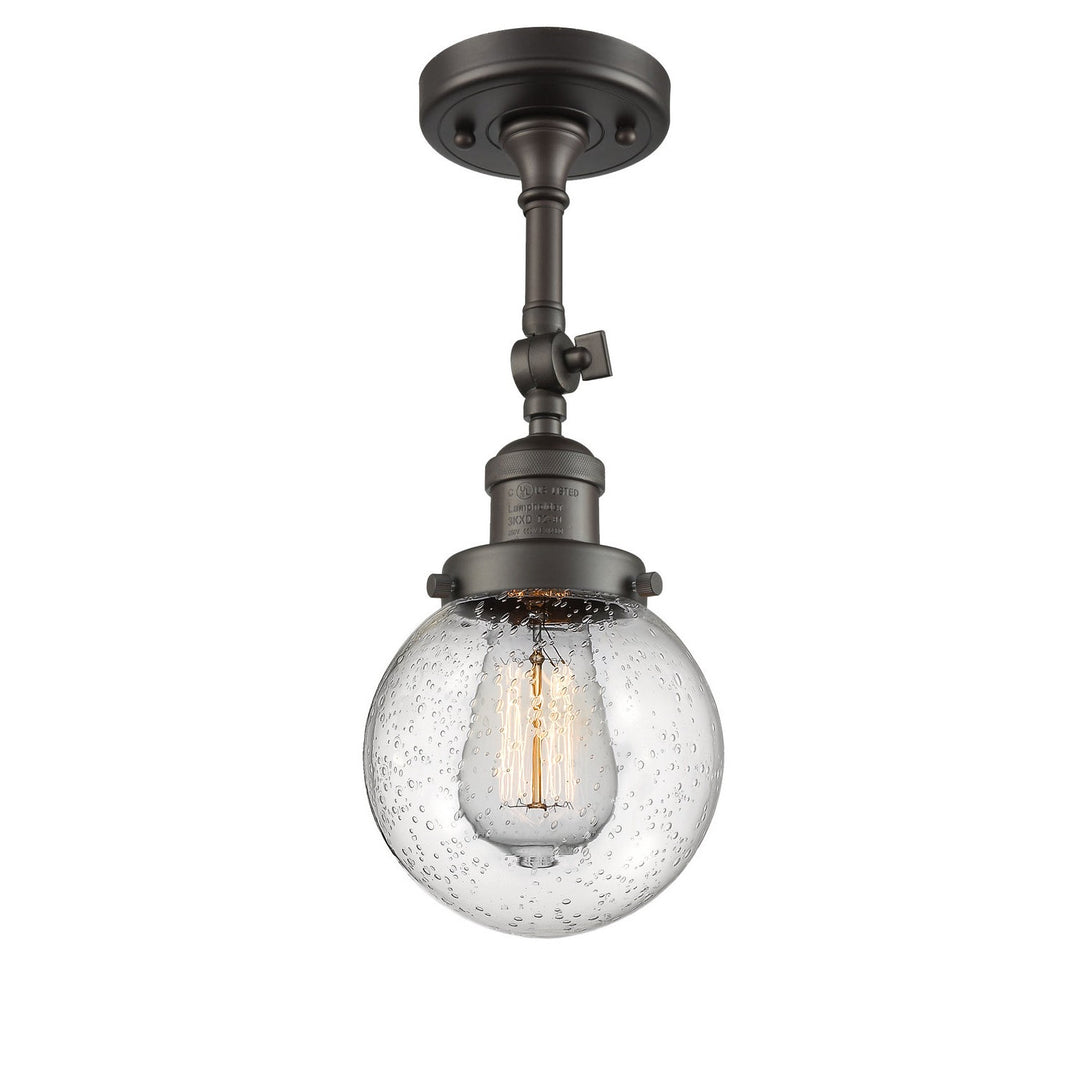 Innovations Franklin Restoration 201F-OB-G204-6 Ceiling Light - Oil Rubbed Bronze