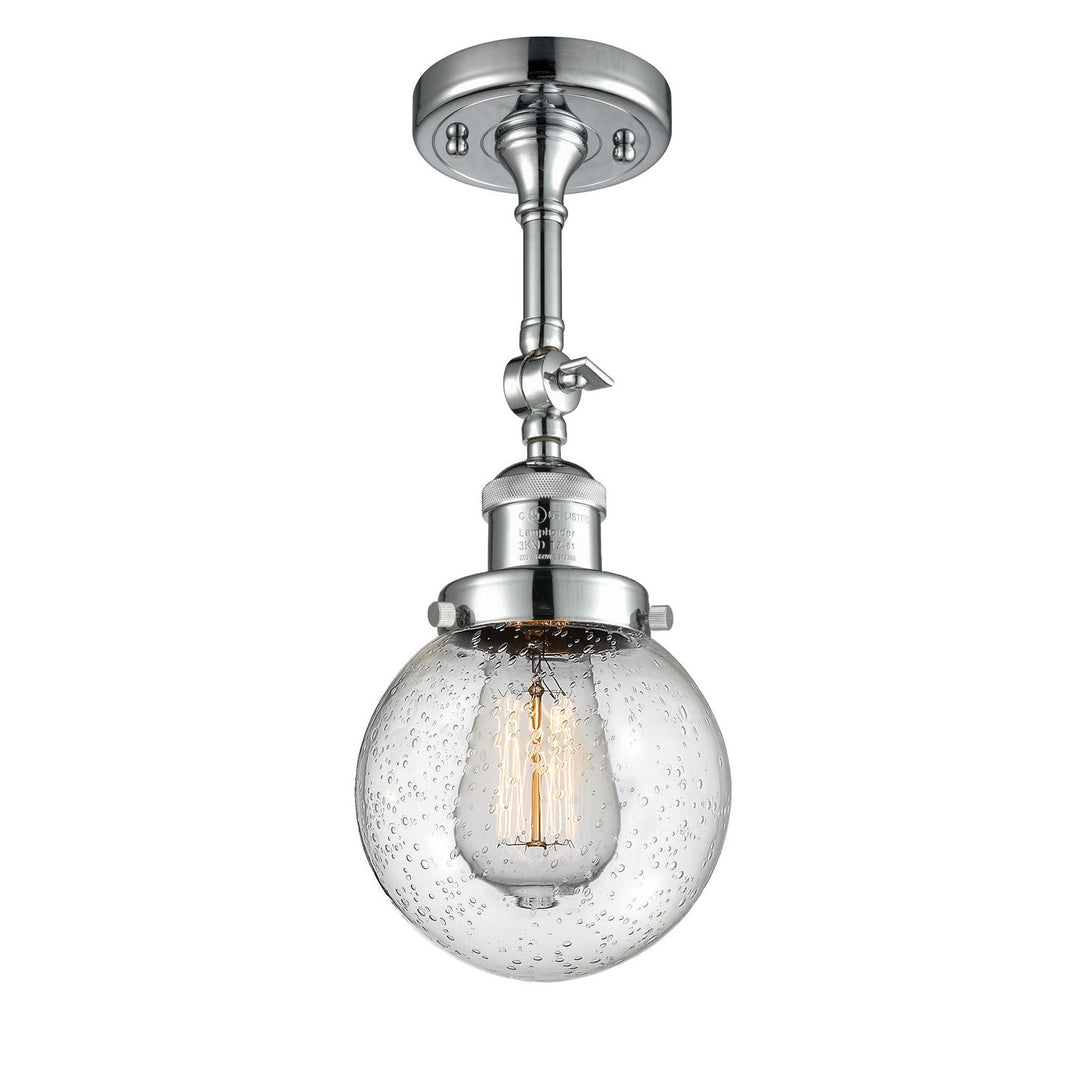 Innovations Franklin Restoration 201F-PC-G204-6 Ceiling Light - Polished Chrome