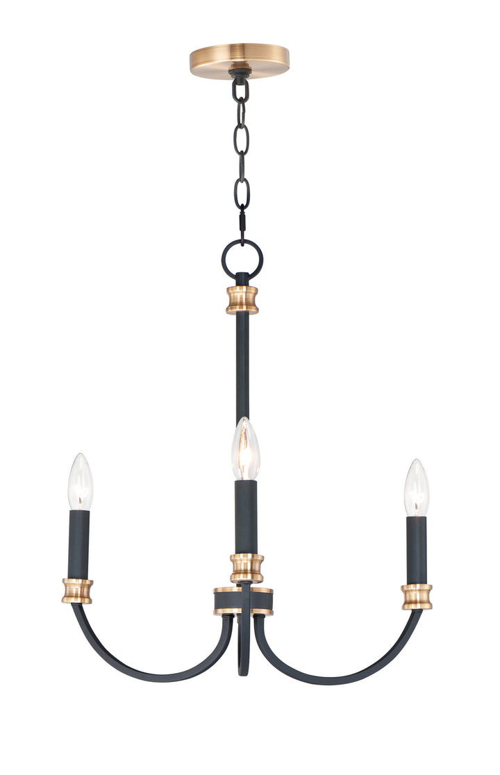 Maxim Charlton 11373BKAB Chandelier Light - Black / Antique Brass