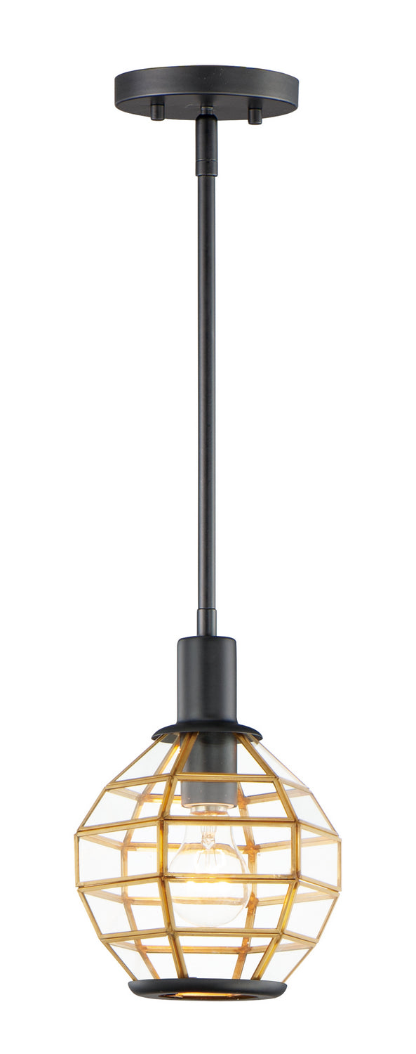 Maxim Heirloom 11541BKBUB Pendant Light - Black / Burnished Brass