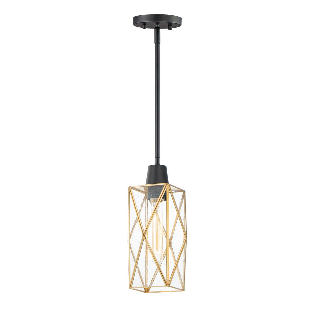 Maxim Norfolk 11561CDBKBUB Pendant Light - Black / Burnished Brass