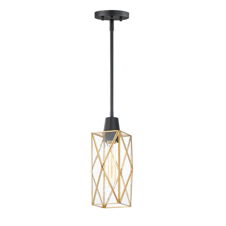 Maxim Norfolk 11561CDBKBUB Pendant Light - Black / Burnished Brass