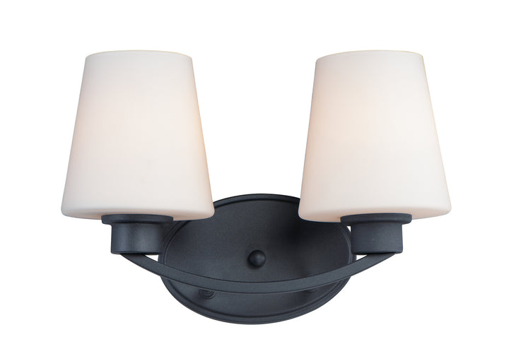 Maxim Shelter 11832SWBK Bath Vanity Light 13 in. wide - Black